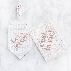 The Jetset Diaries Passport Case + Luggage Tag Duo​